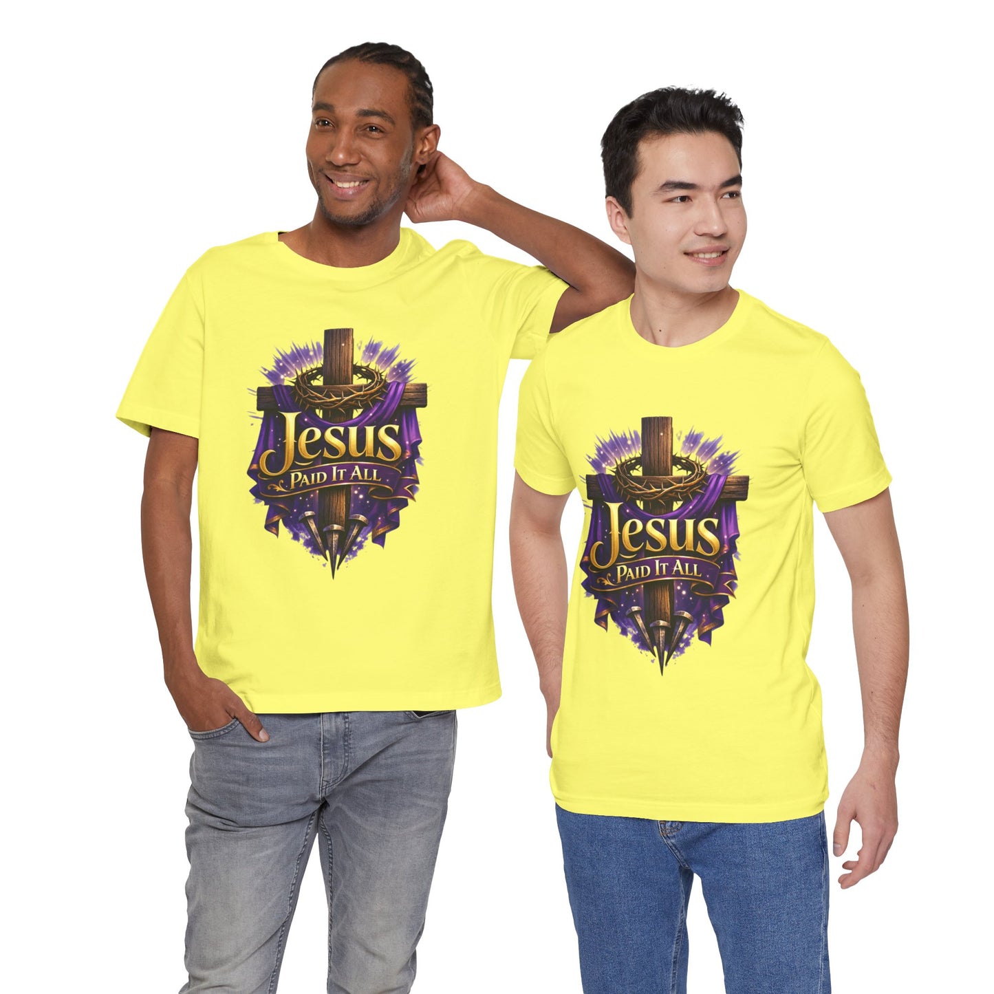 Jesus Paid It All Christian Cross Tee