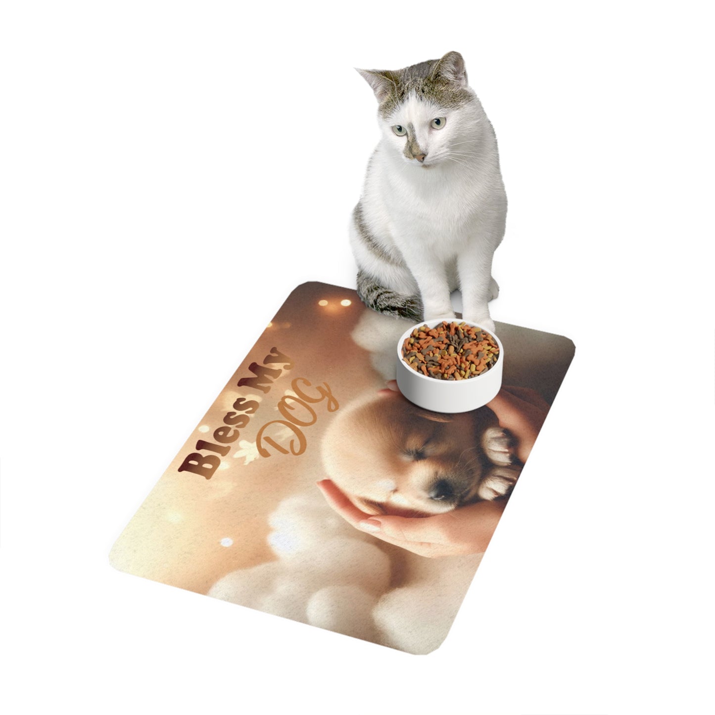 "Bless My DOG" Pet Food Mat (12x18)