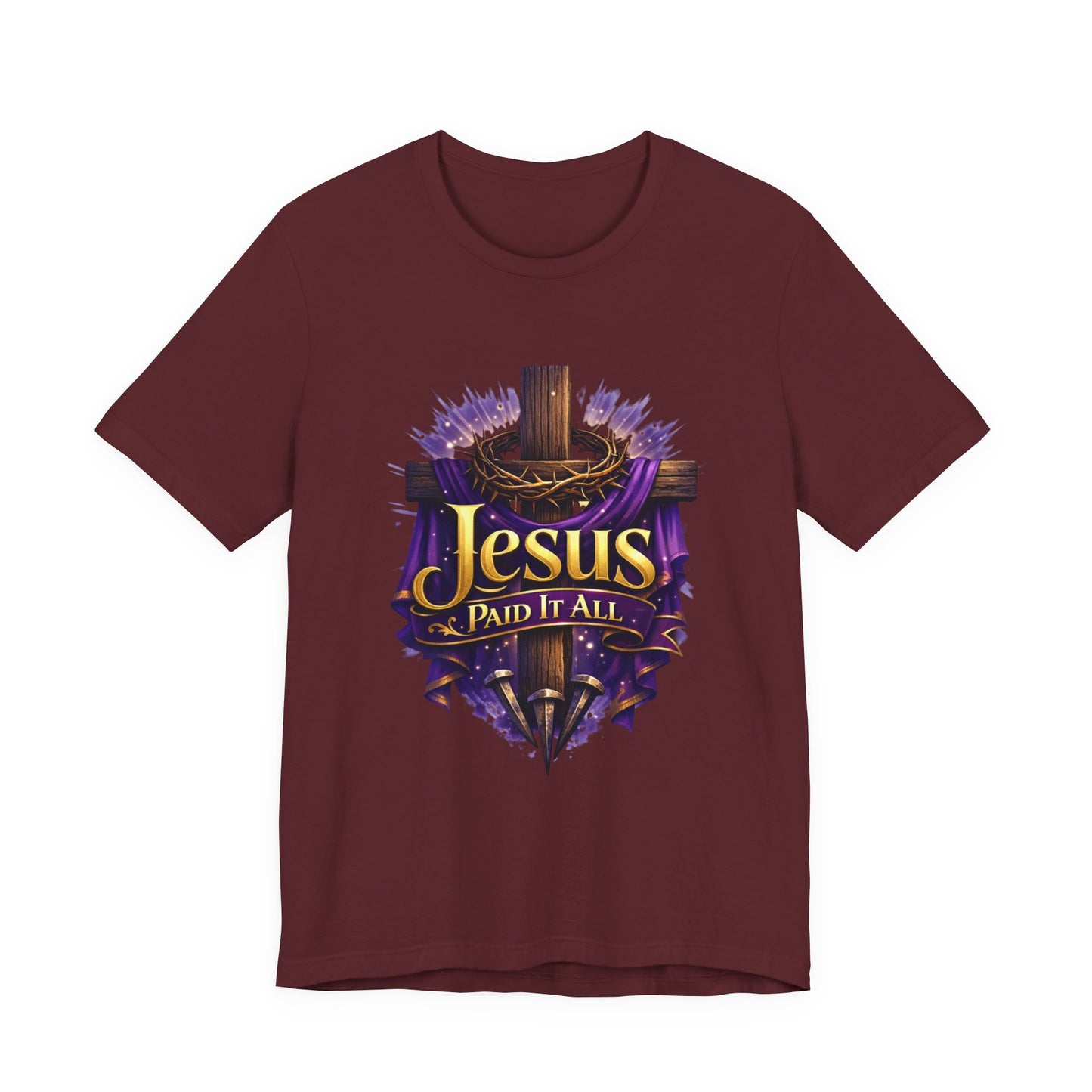 Jesus Paid It All Christian Cross Tee
