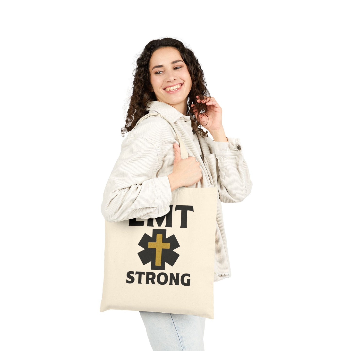 EMT STRONG Cotton Canvas Tote Bag