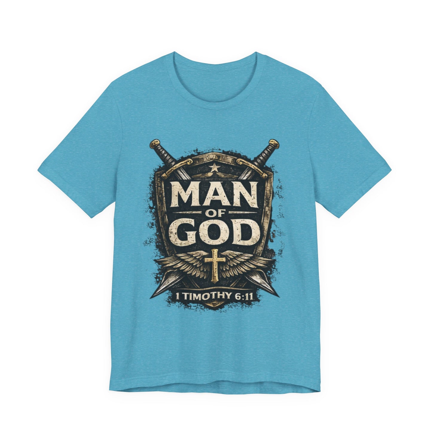 Man of God Tee — 1 Timothy 6:11 Christian Faith T-Shirt