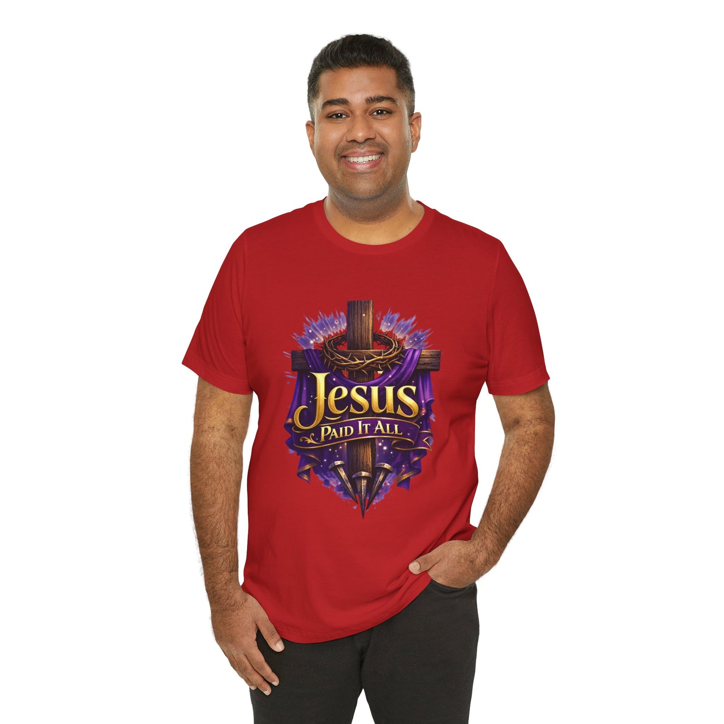 Jesus Paid It All Christian Cross Tee