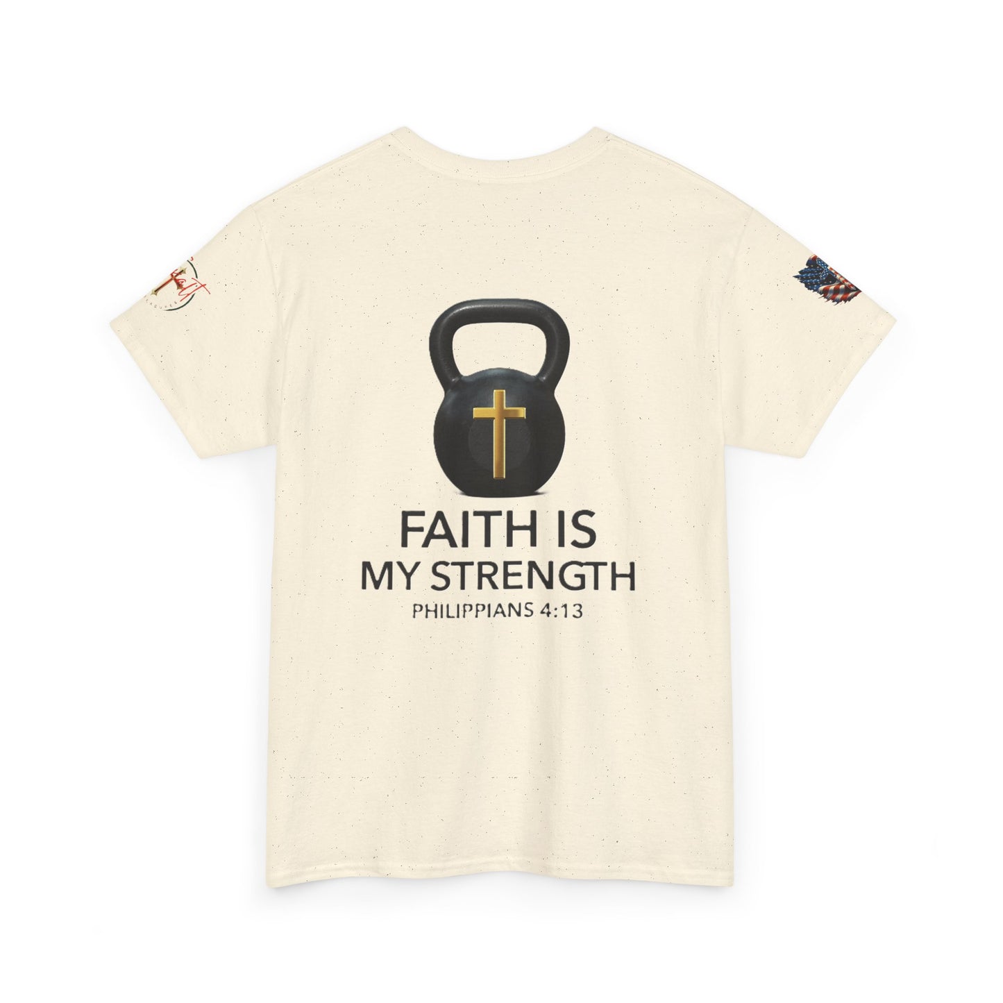 Christian Tee - Philippians 4:13 'Faith Is My Strength'
