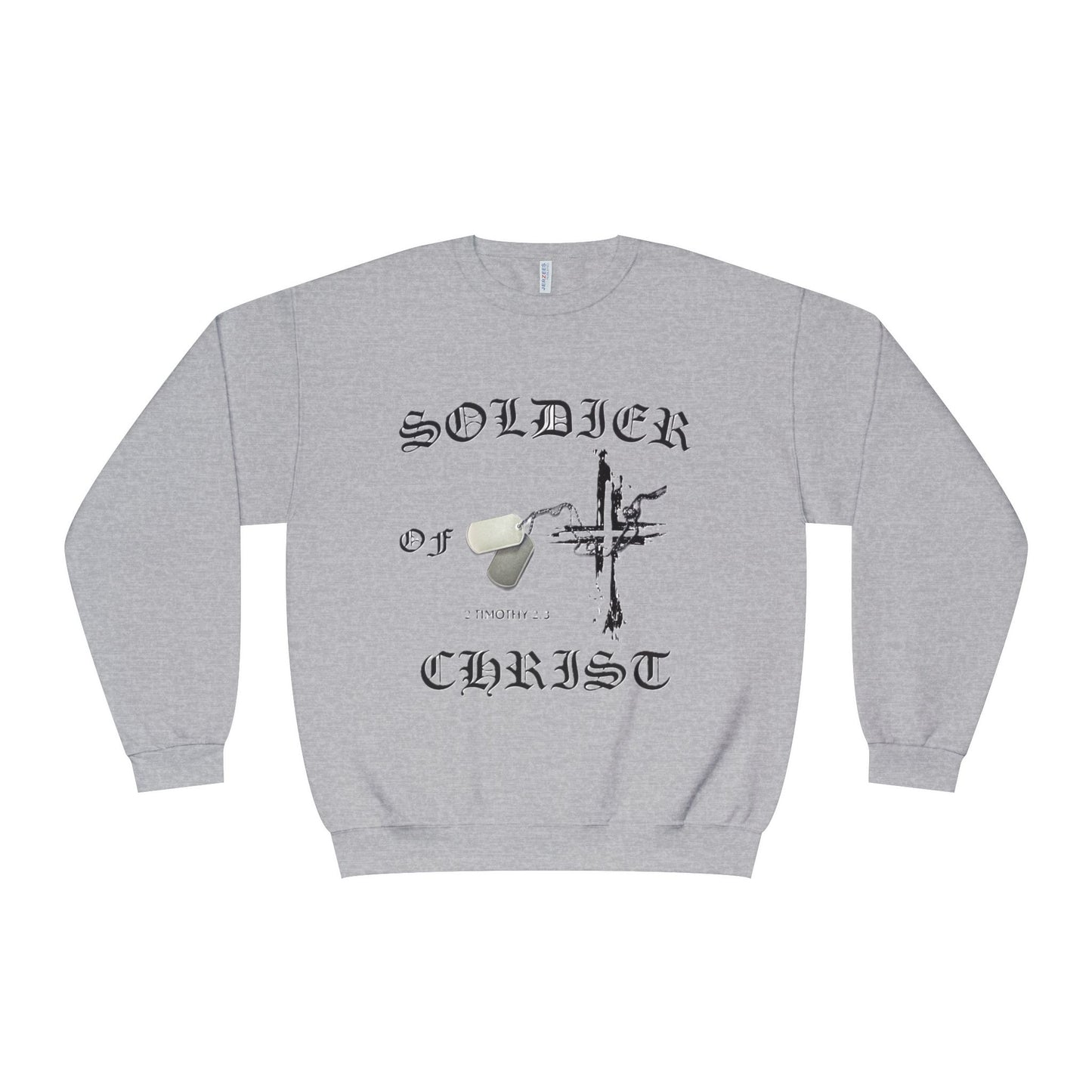 Christian Military Sweatshirt: Soldier of Christ Unisex NuBlend® Crewneck