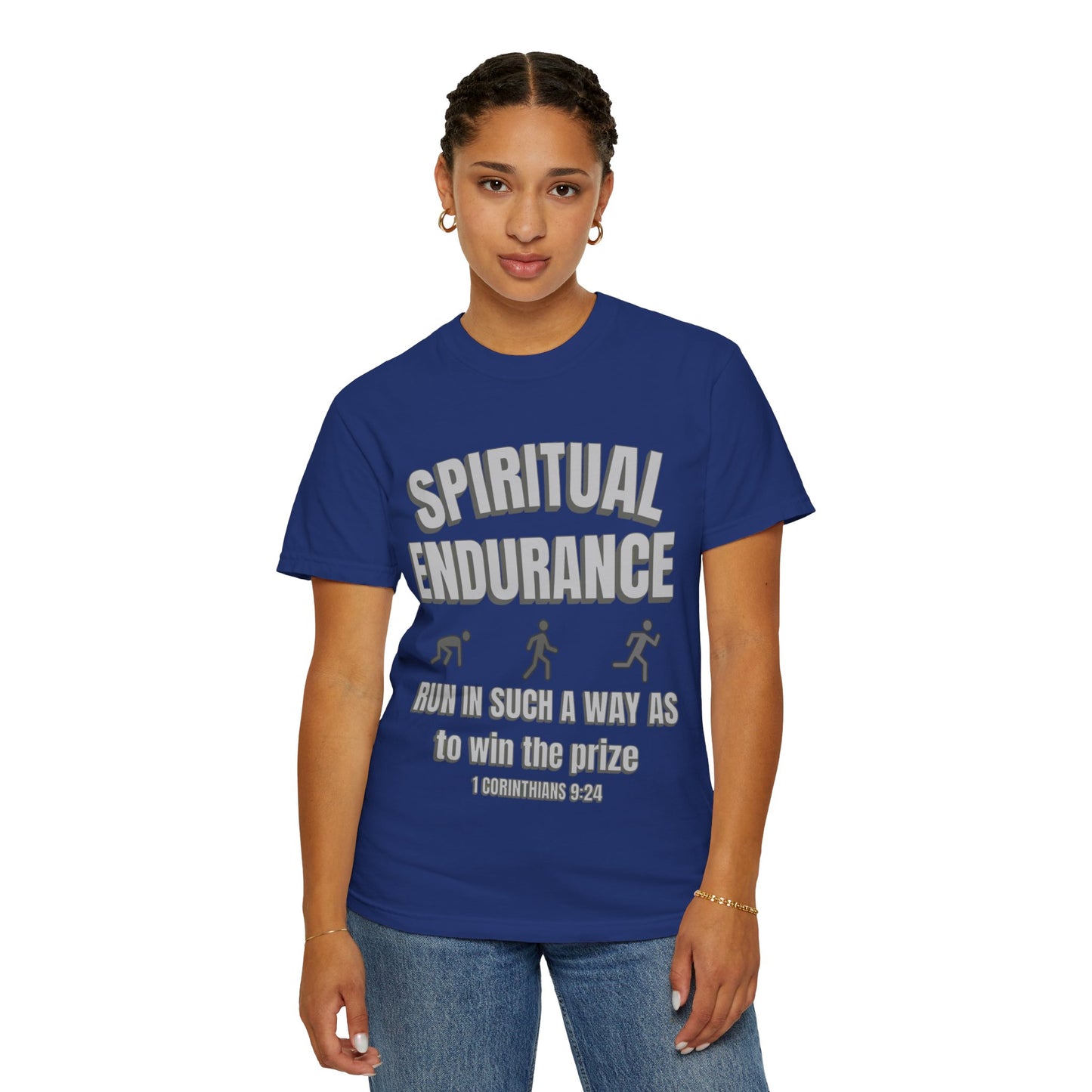 Copy of Christian Verse 1 Corinthians 9:24 Garment-Dyed T-shirt