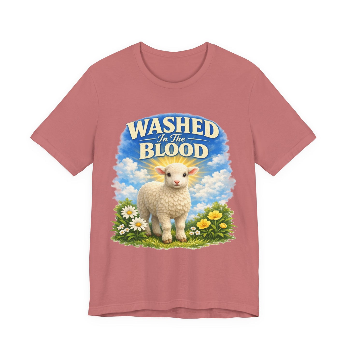 Washed in the Blood Lamb T-Shirt — Christian Easter Religious Tee