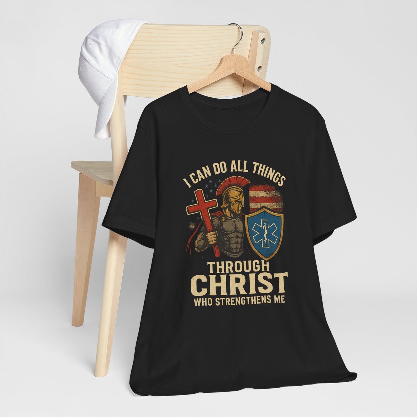 Medical Personnel Tee — "I Can Do All Things Through Christ"