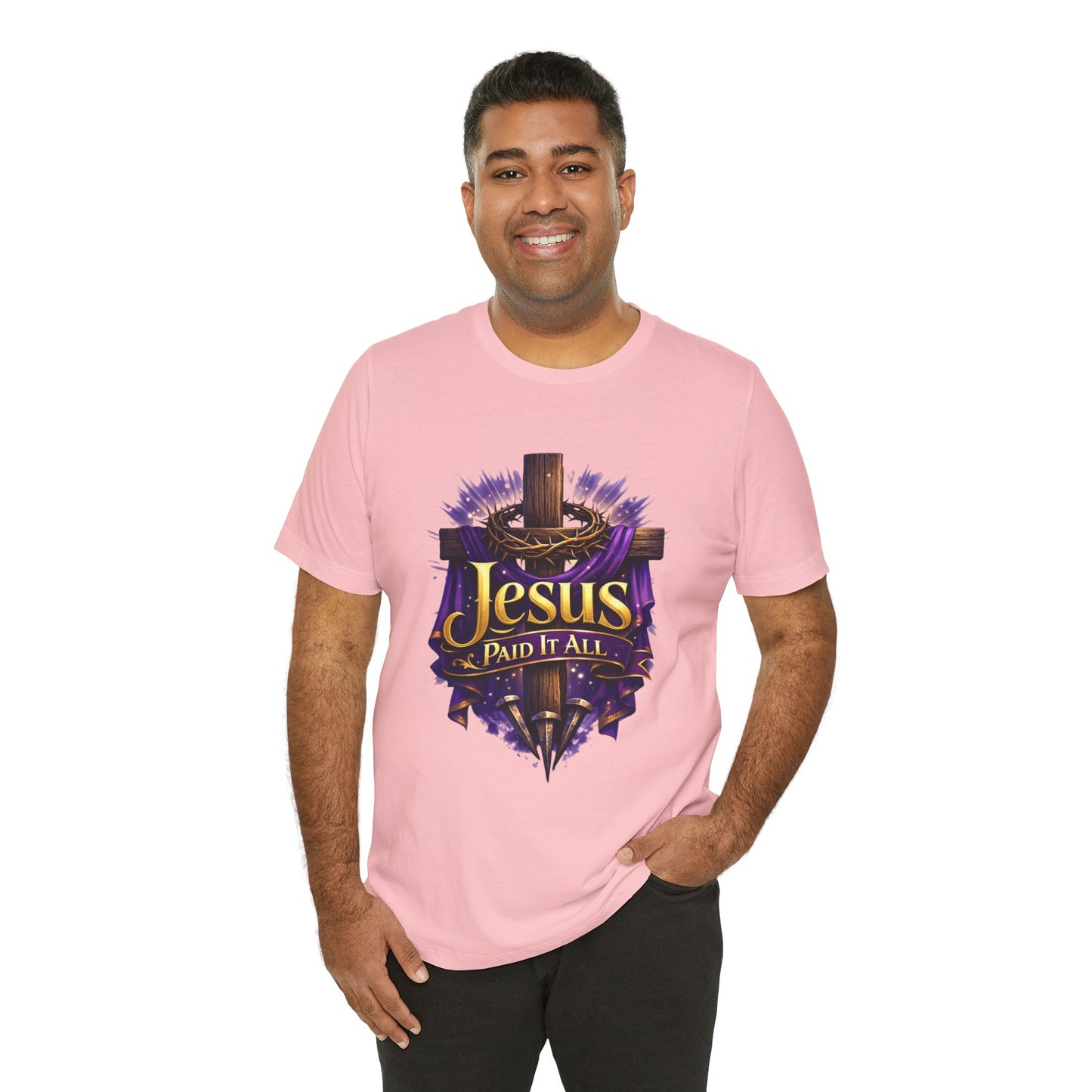 Jesus Paid It All Christian Cross Tee