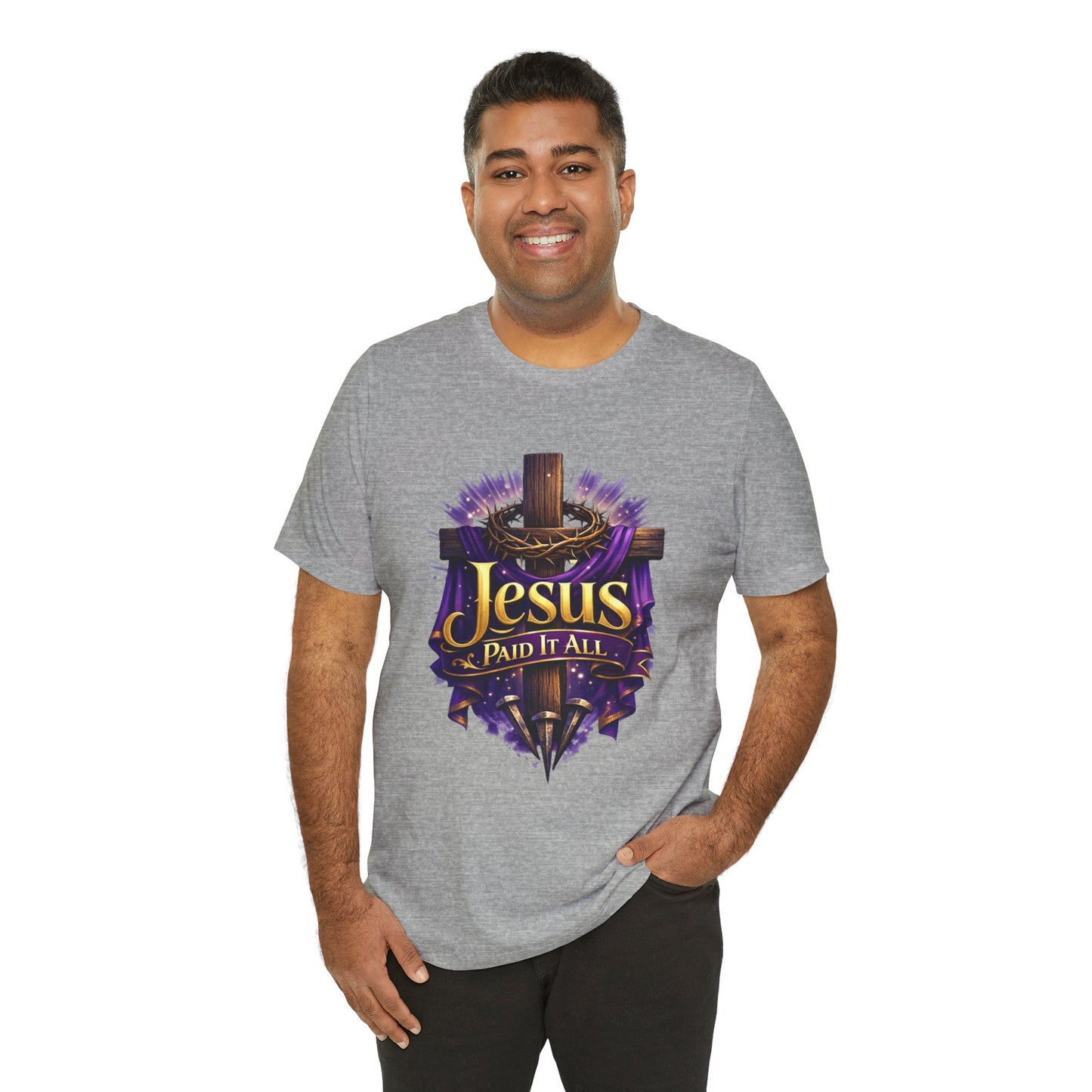 Jesus Paid It All Christian Cross Tee