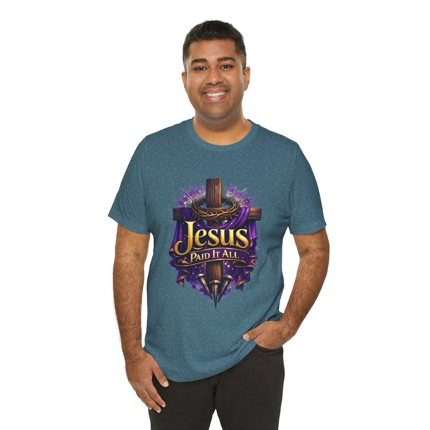 Jesus Paid It All Christian Cross Tee