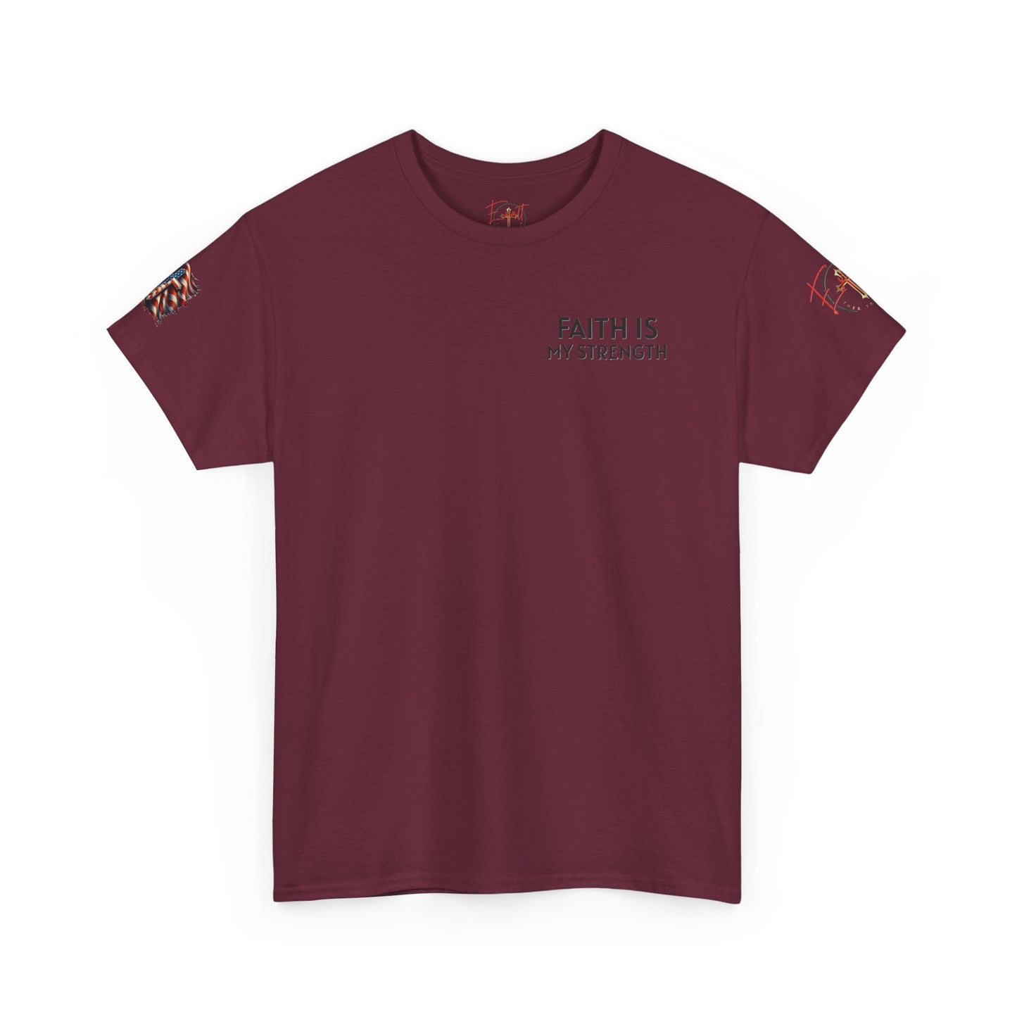Copy of Christian Tee - Philippians 4:13 'Faith Is My Strength'
