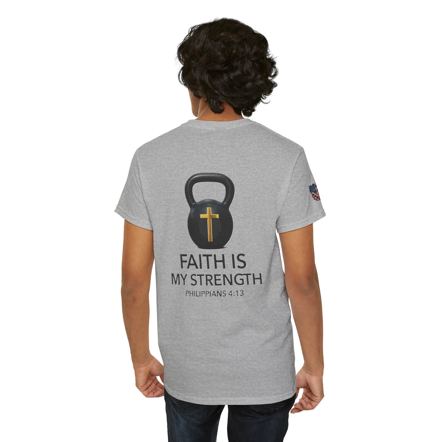 Christian Tee - Philippians 4:13 'Faith Is My Strength' (Copy)