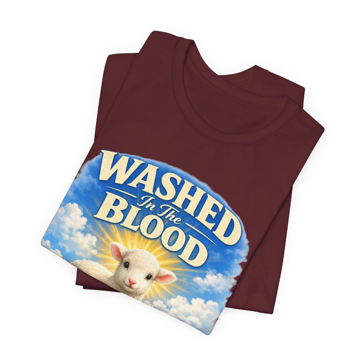 Washed in the Blood Lamb T-Shirt — Christian Easter Religious Tee