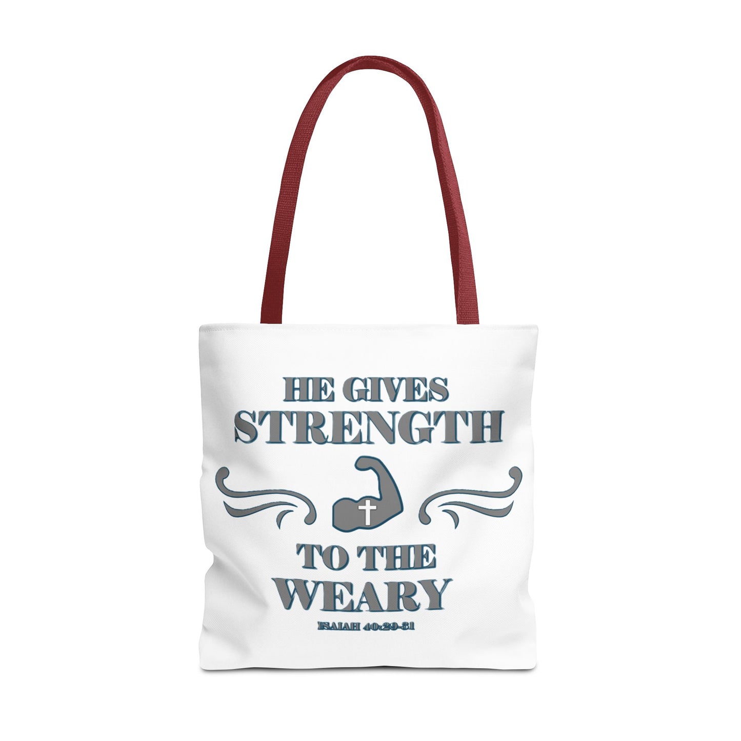 Tote Bag with Bible Verse Isaiah 40:29-31