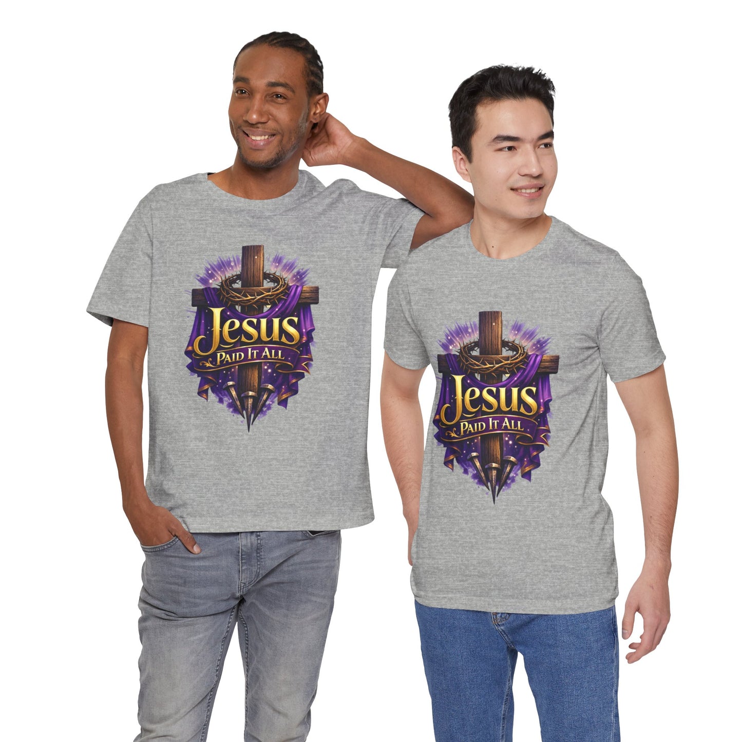 Jesus Paid It All Christian Cross Tee