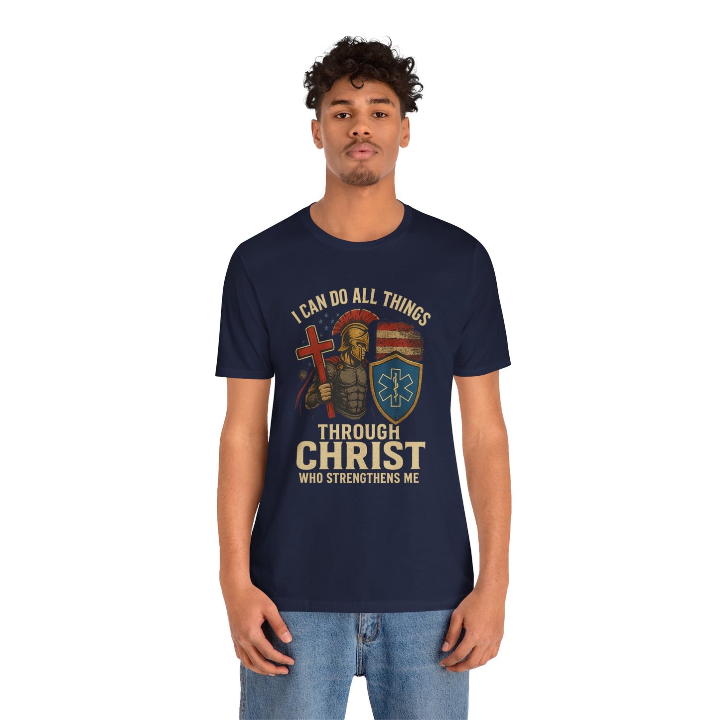 Medical Personnel Tee — "I Can Do All Things Through Christ"