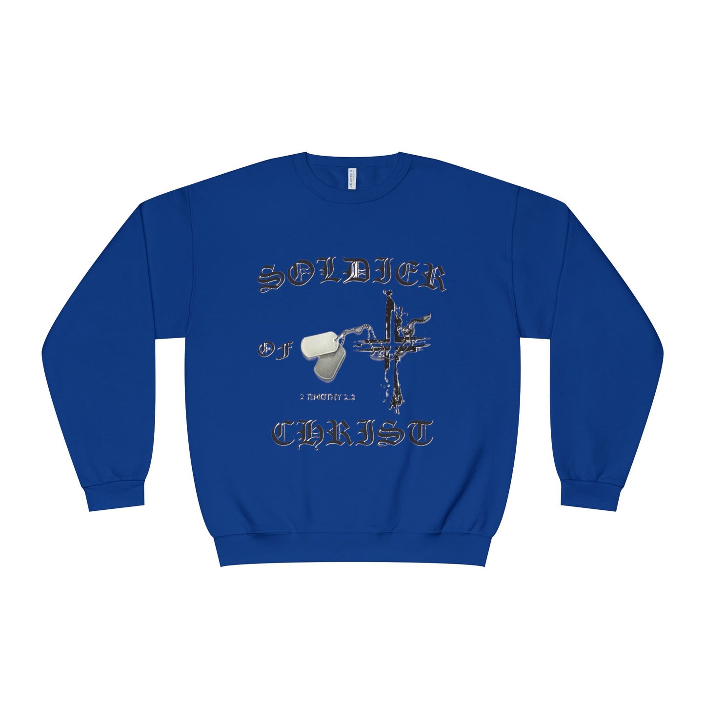 Christian Military Sweatshirt: Soldier of Christ Unisex NuBlend® Crewneck