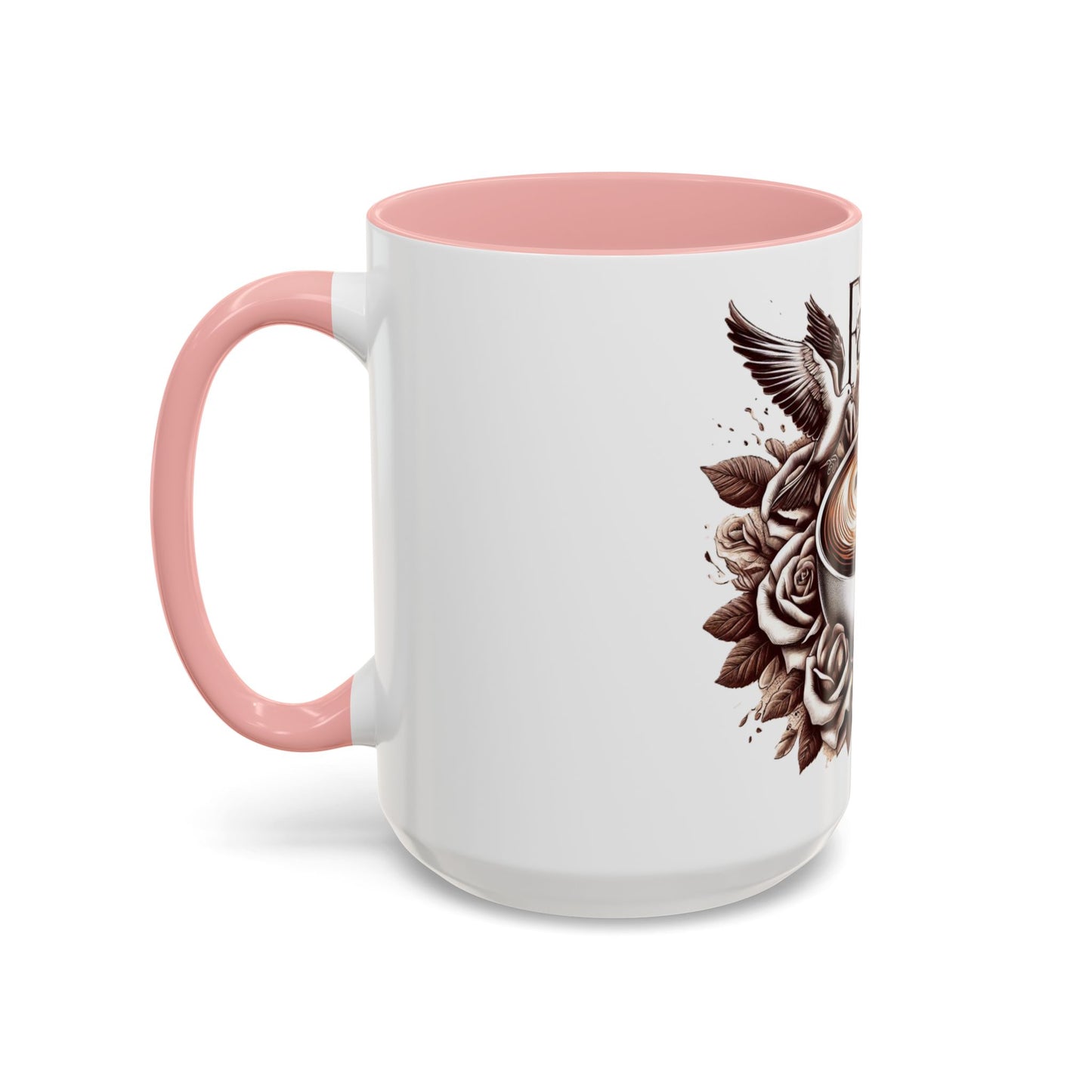 Accent Coffee Mug (11, 15oz) "Faith & Coffee"