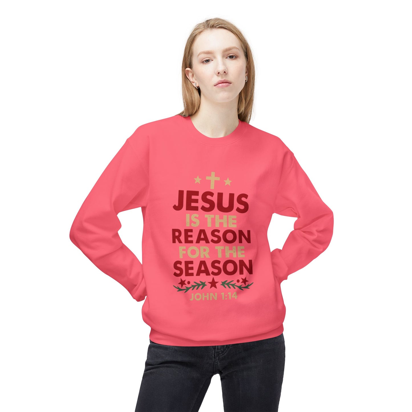 Jesus Is the Reason for the Season Crewneck Sweatshirt