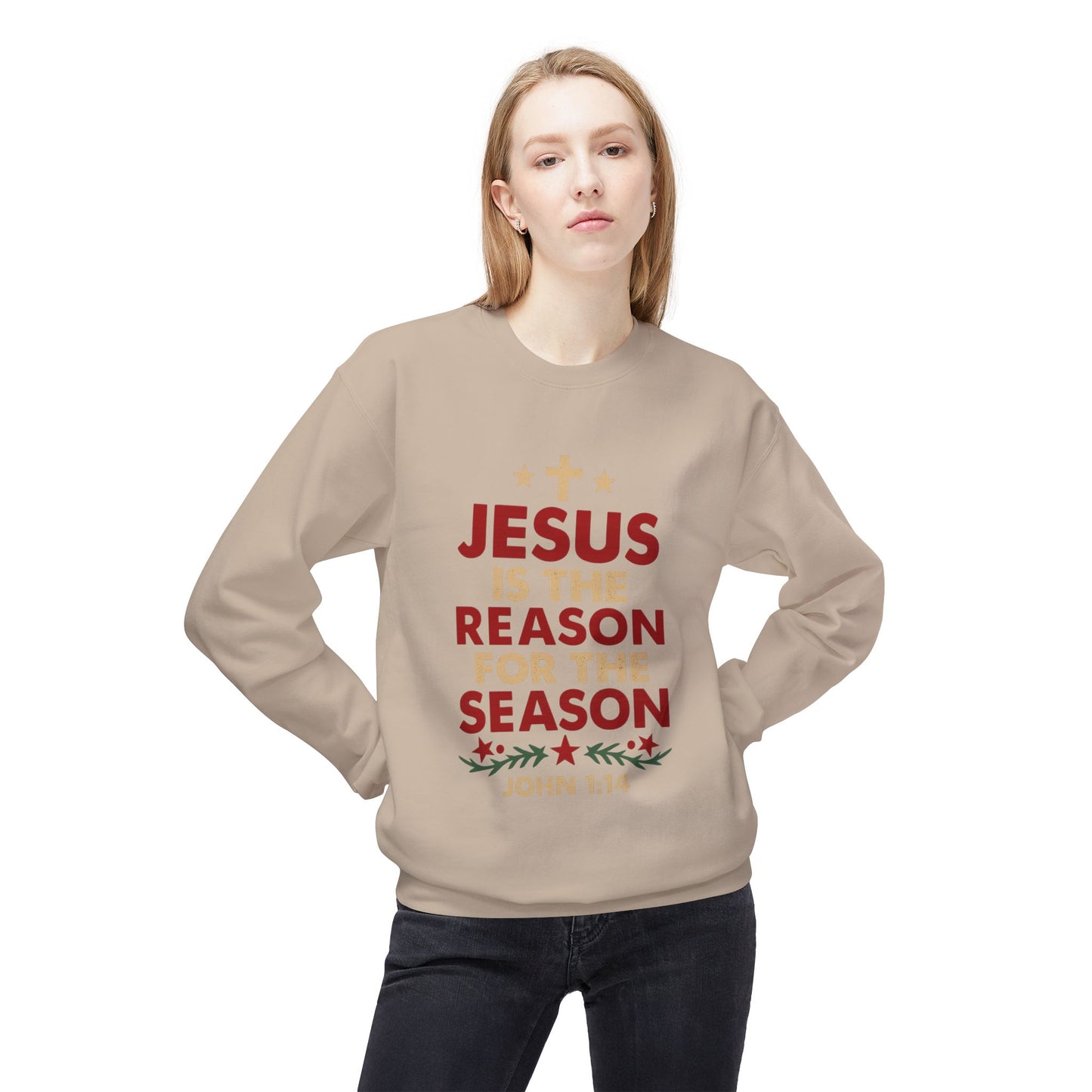 Jesus Is the Reason for the Season Crewneck Sweatshirt