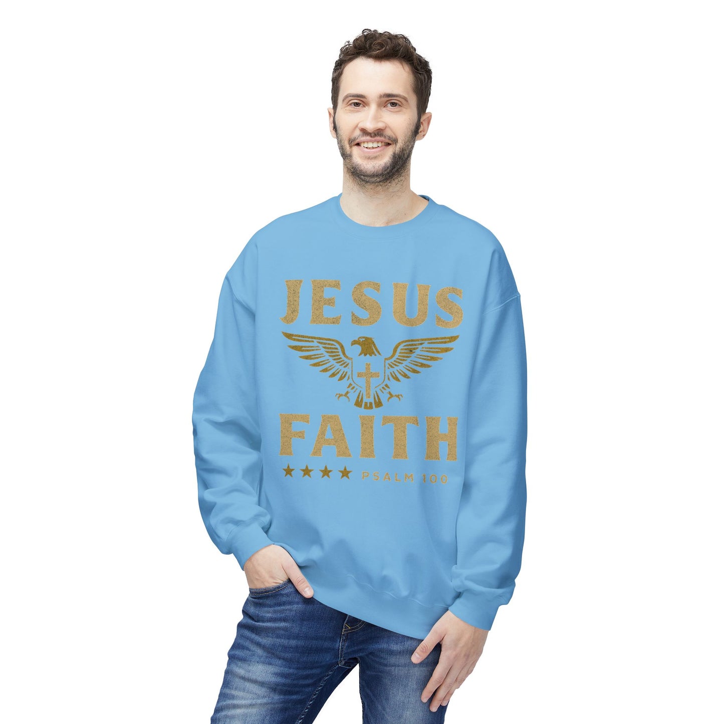 Christian Military Unisex Sweatshirt - Jesus/Faith Design