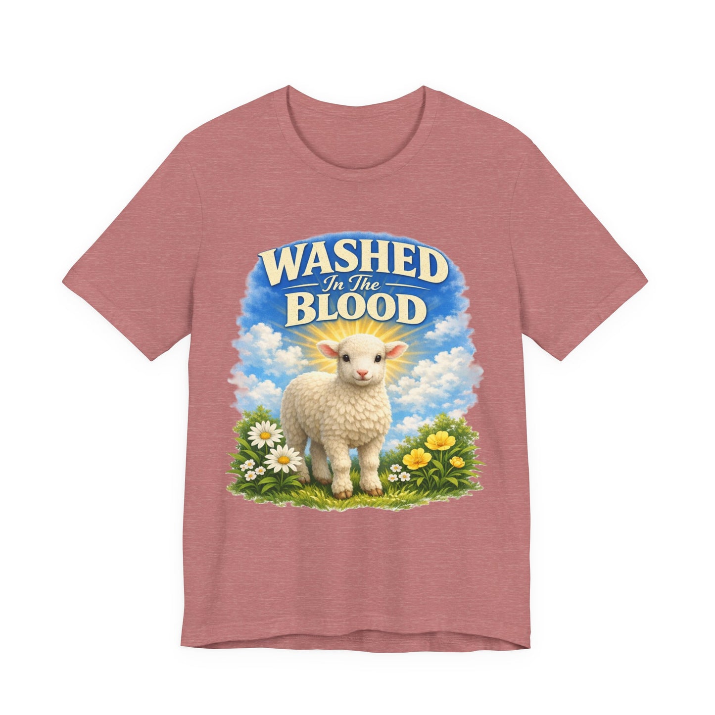 Washed in the Blood Lamb T-Shirt — Christian Easter Religious Tee