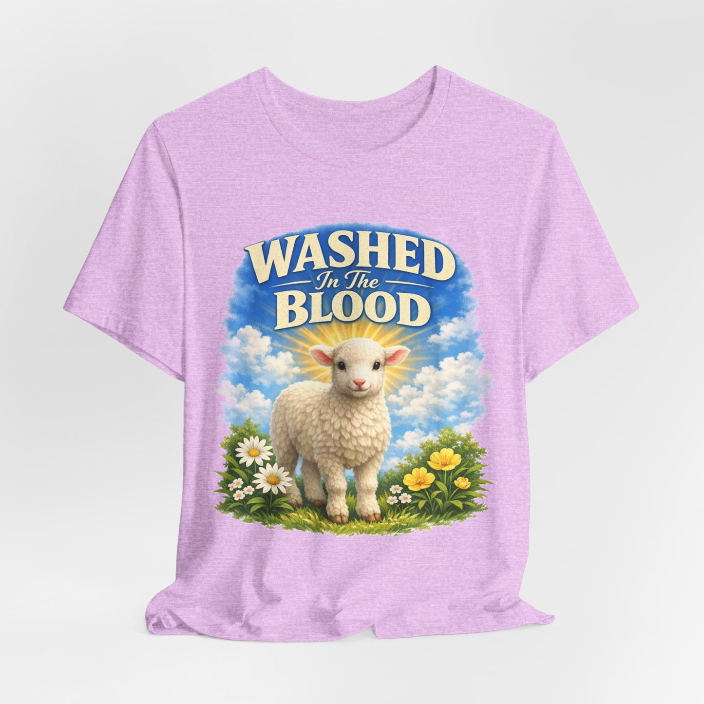 Washed in the Blood Lamb T-Shirt — Christian Easter Religious Tee