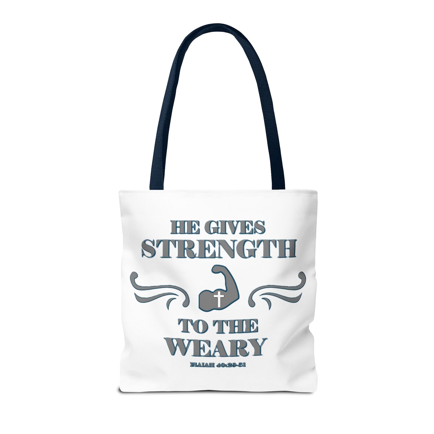 Tote Bag with Bible Verse Isaiah 40:29-31