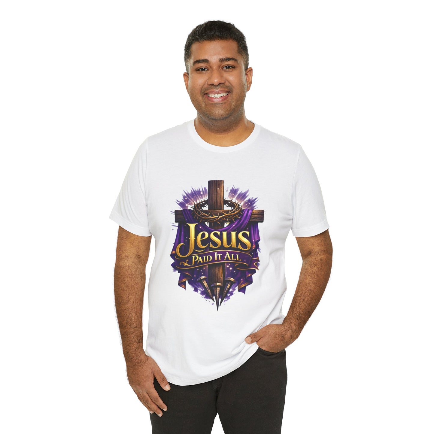 Jesus Paid It All Christian Cross Tee