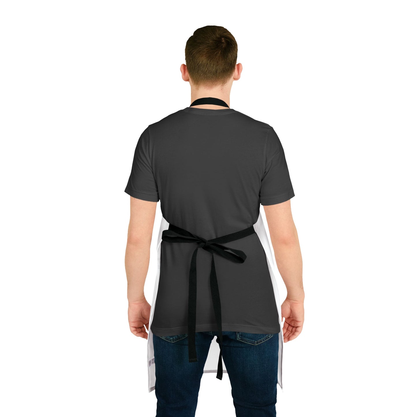 Apron, 5-Color Straps (AOP) Bible Verse Isaiah 40:29-31 'He gives Strength to the Weary'