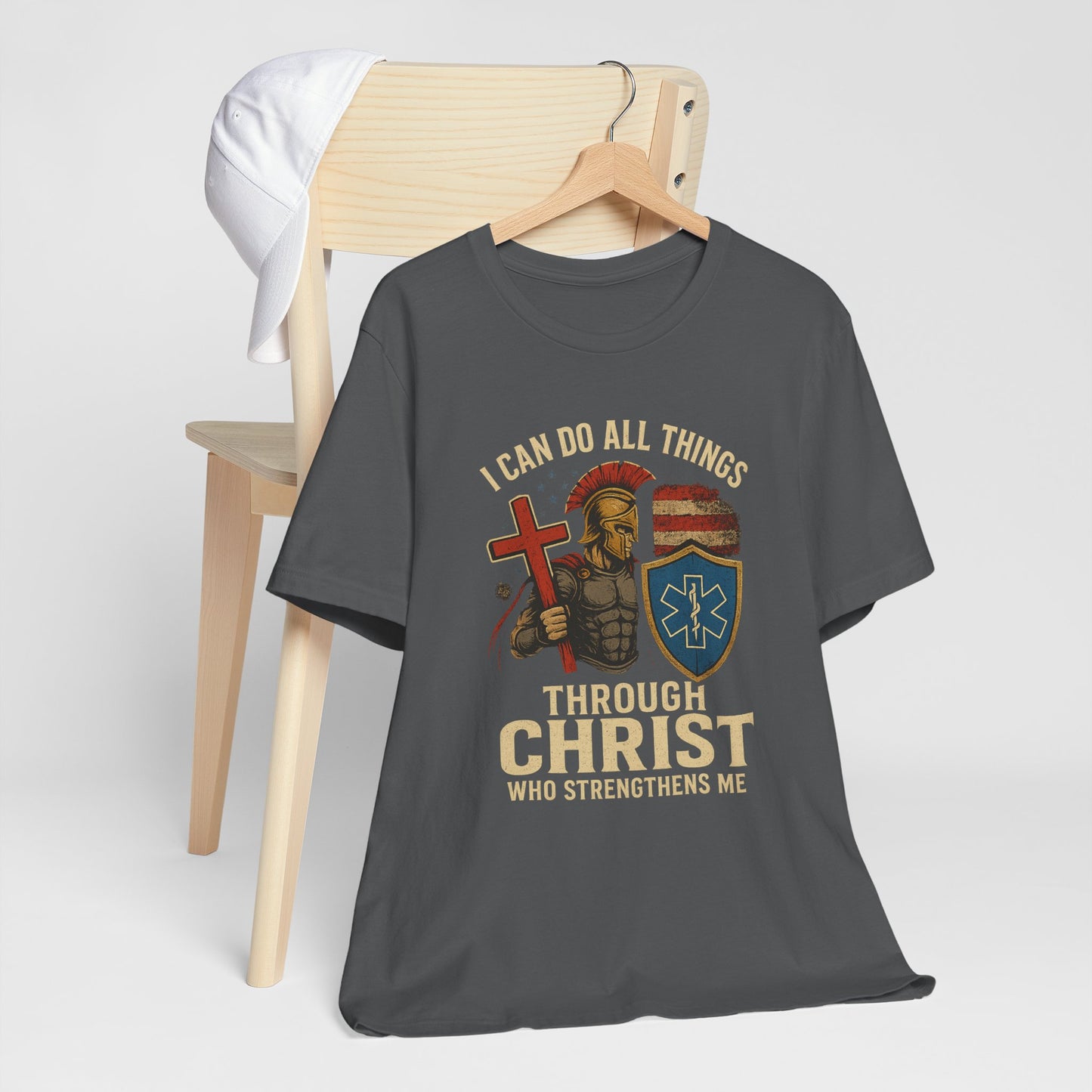 Medical Personnel Tee — "I Can Do All Things Through Christ"