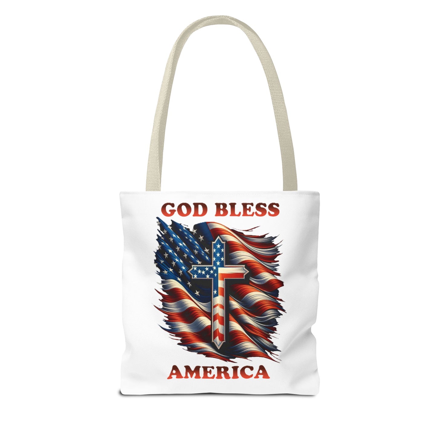 Tote Bag (AOP) "GOD BLESS AMERICA"