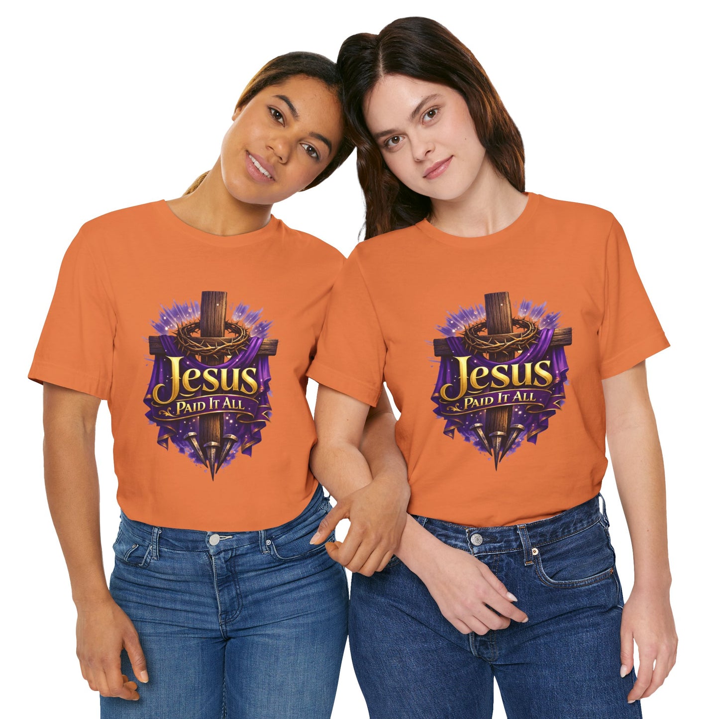 Jesus Paid It All Christian Cross Tee