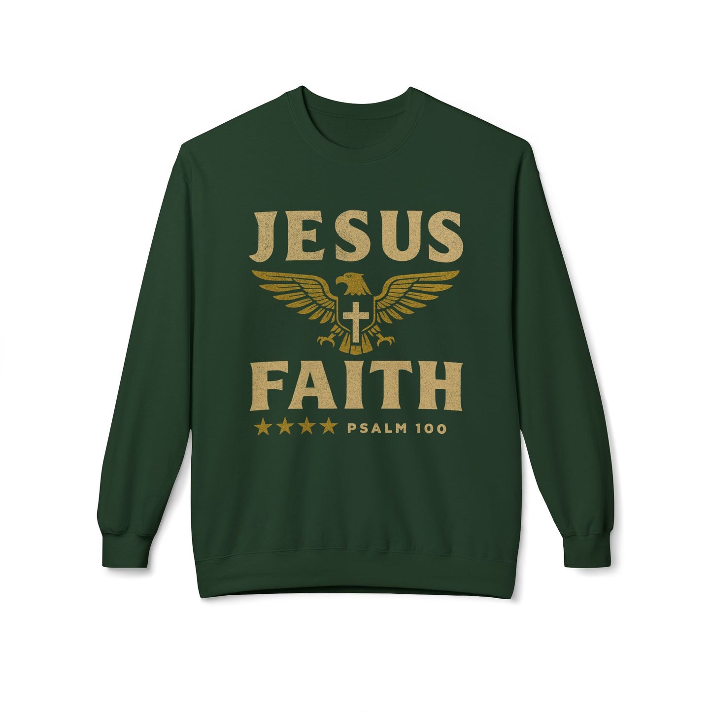 Christian Military Unisex Sweatshirt - Jesus/Faith Design