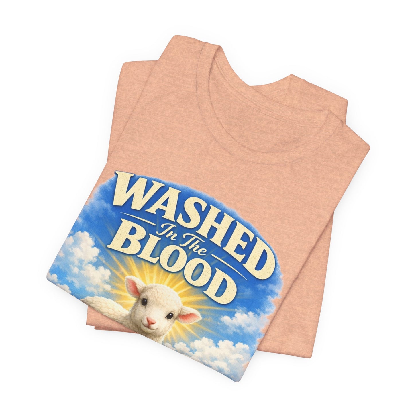 Washed in the Blood Lamb T-Shirt — Christian Easter Religious Tee