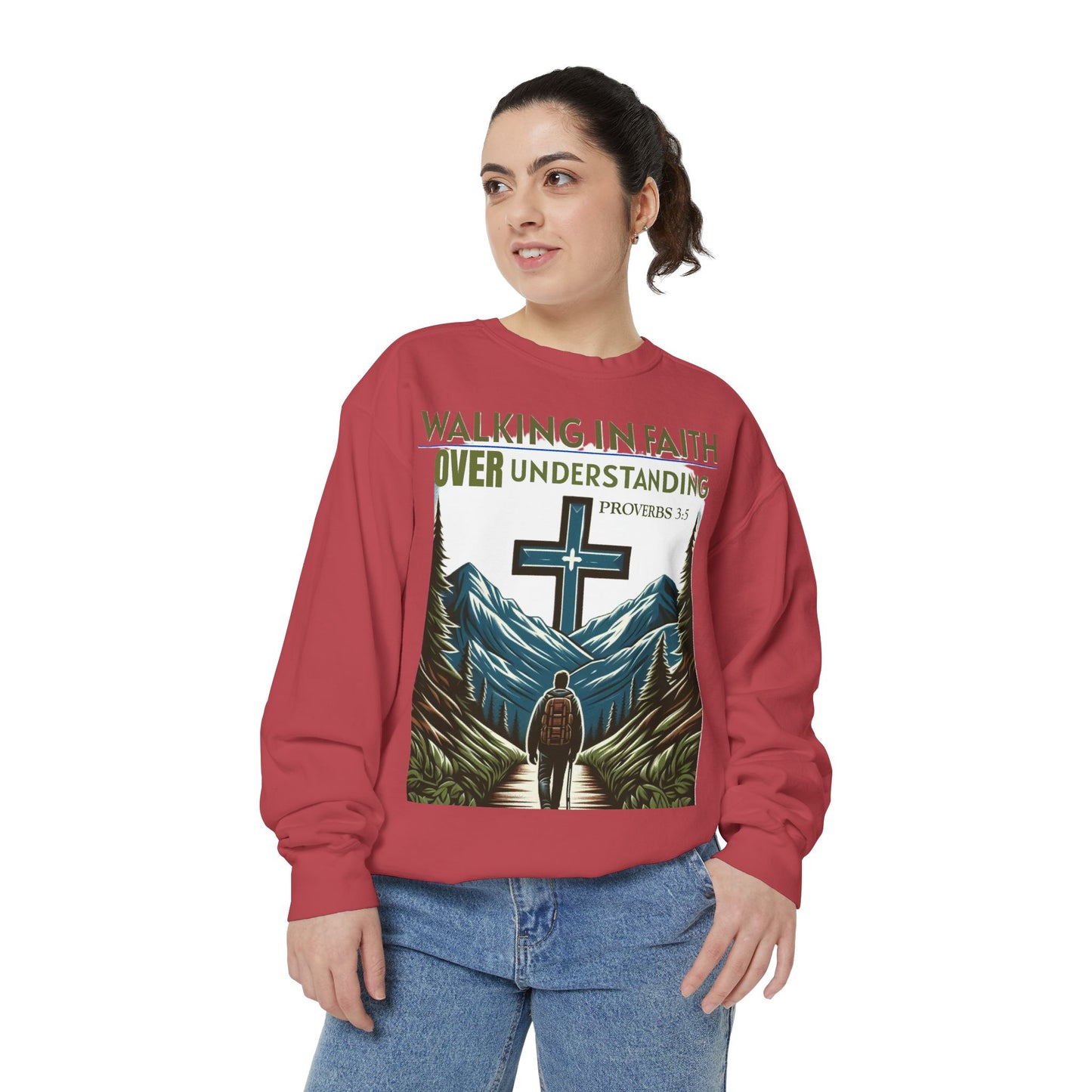 Faithful Unisex Sweatshirt - Bible Verse Proverbs 3:5