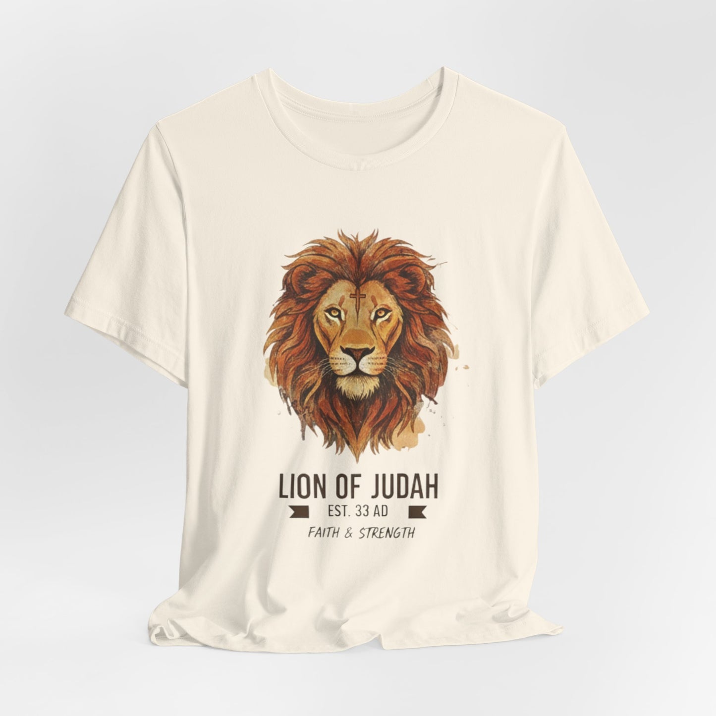 Lion of Judah T-Shirt — Faith & Strength Christian Tee