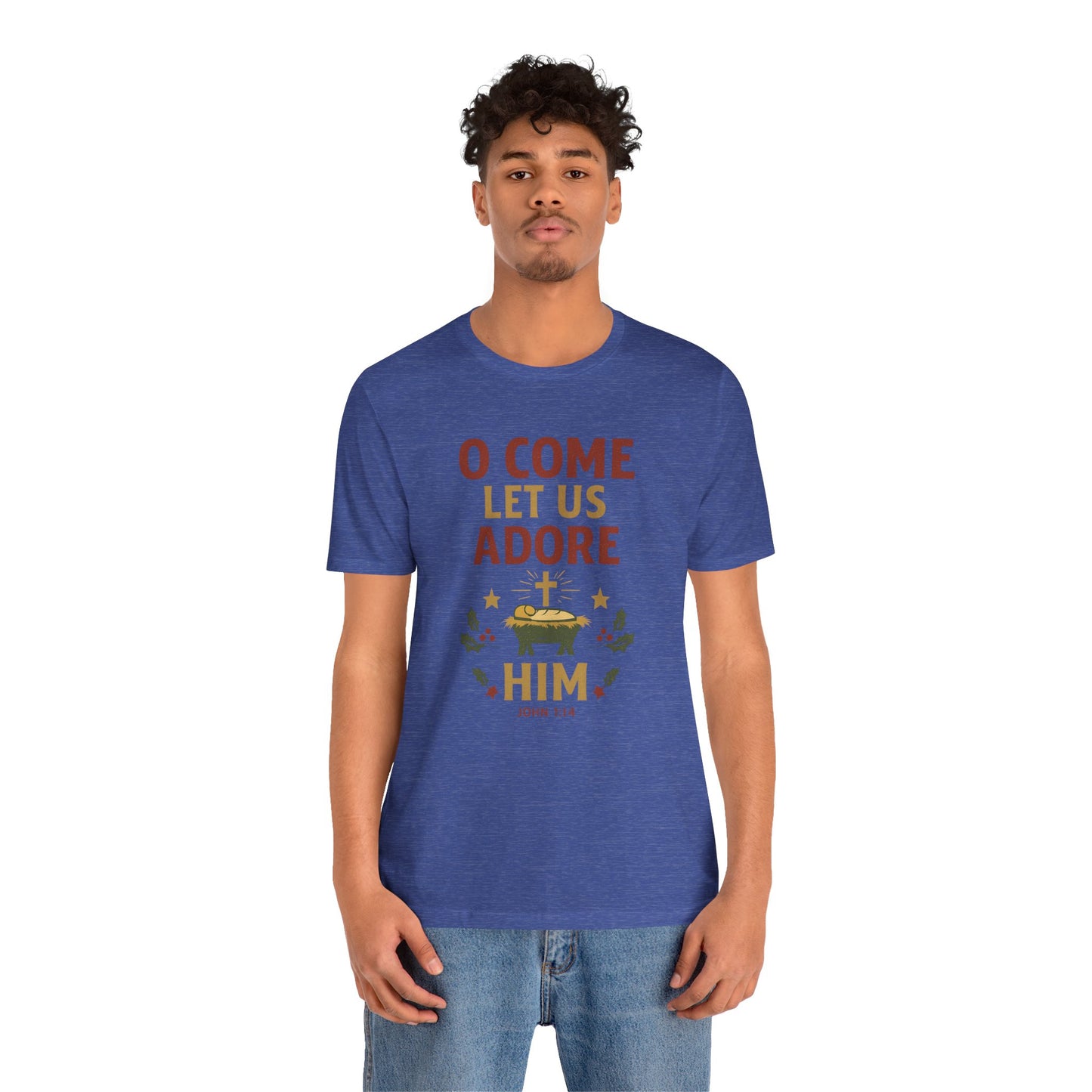 O Come Let Us Adore Him Christmas T-Shirt