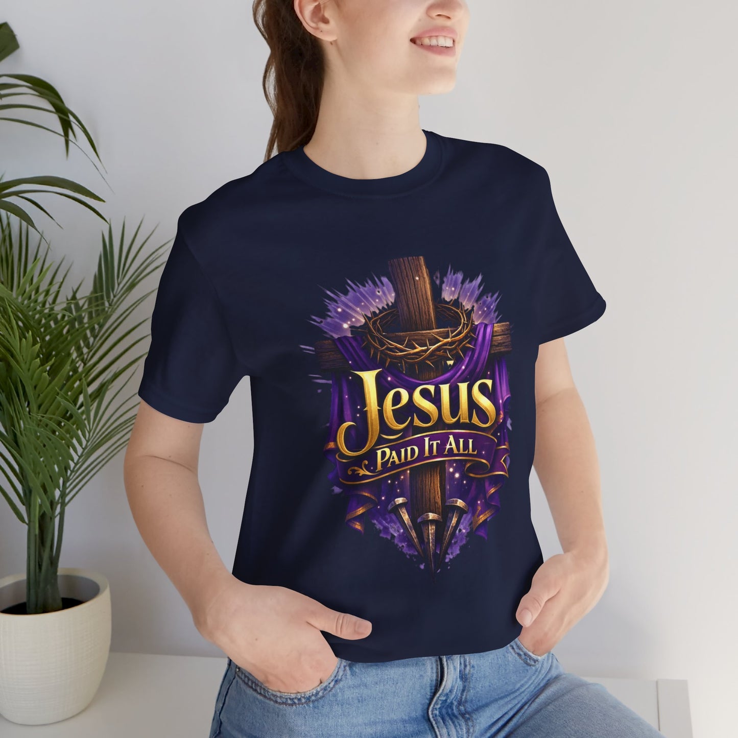 Jesus Paid It All Christian Cross Tee