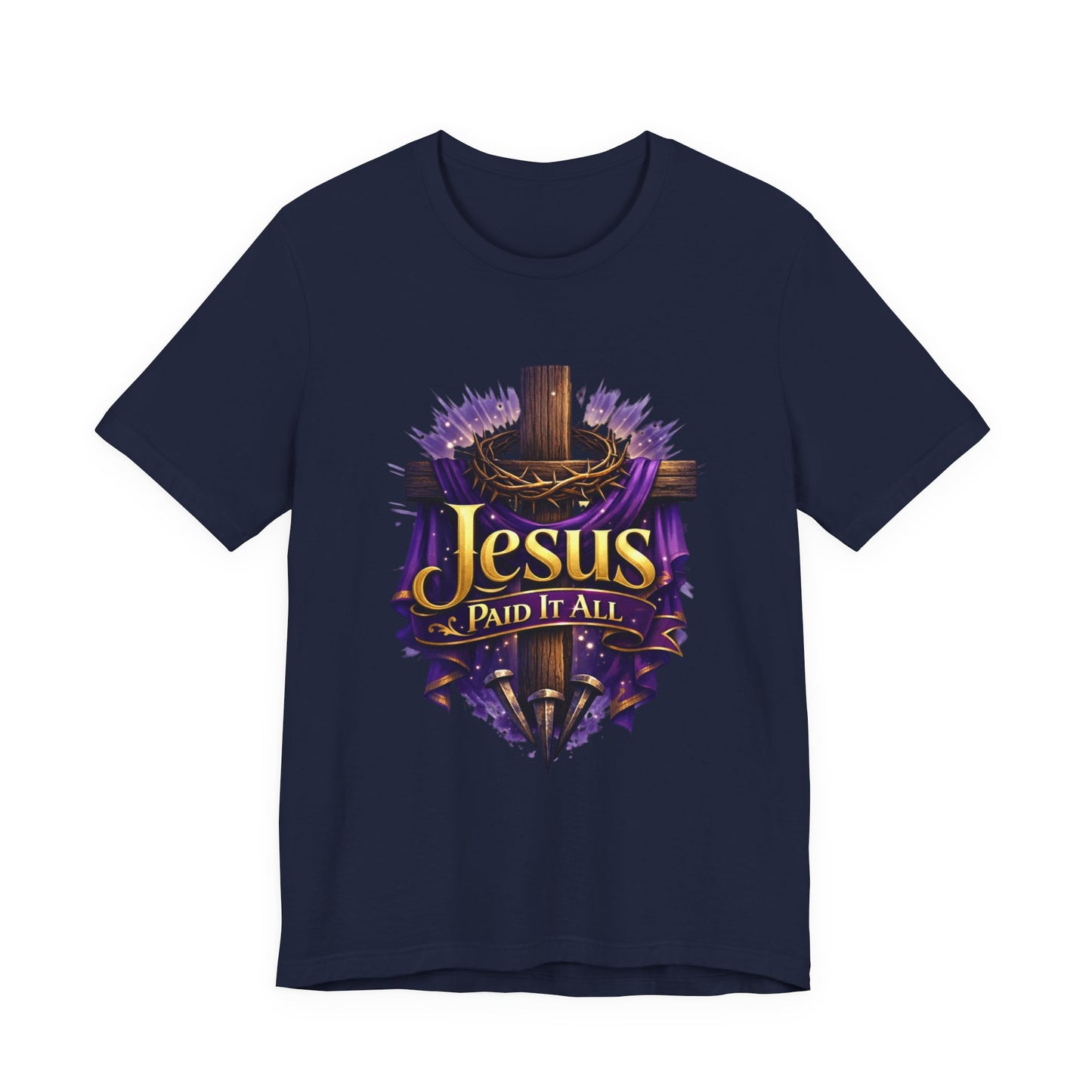 Jesus Paid It All Christian Cross Tee