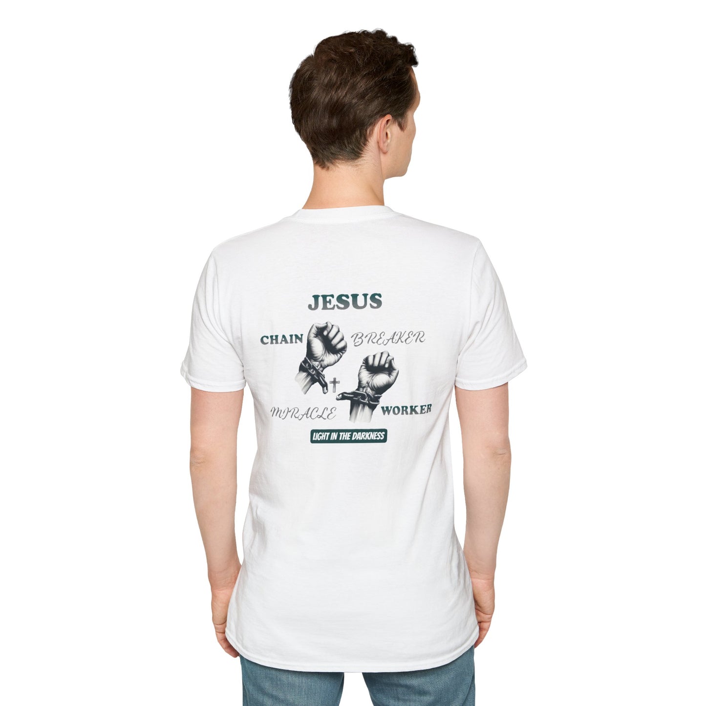 Christian Unisex Tee - Jesus Chain Breaker Design