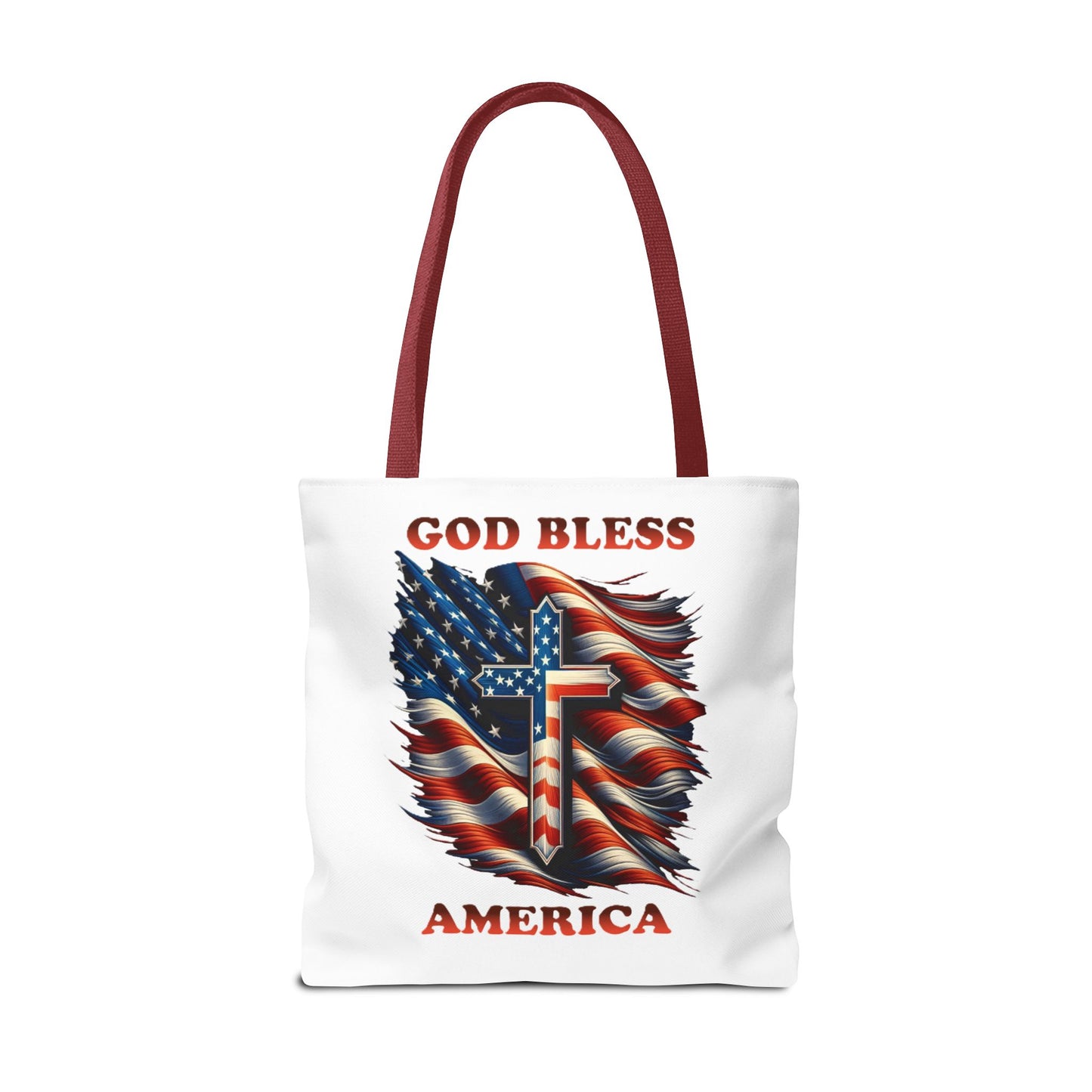 Tote Bag (AOP) "GOD BLESS AMERICA"