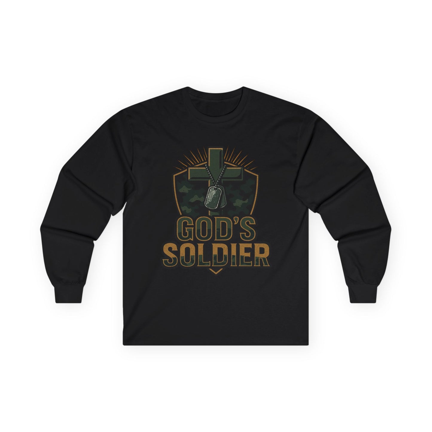 Long Sleeve Tee - God's Soldier Religious Christian Apparel