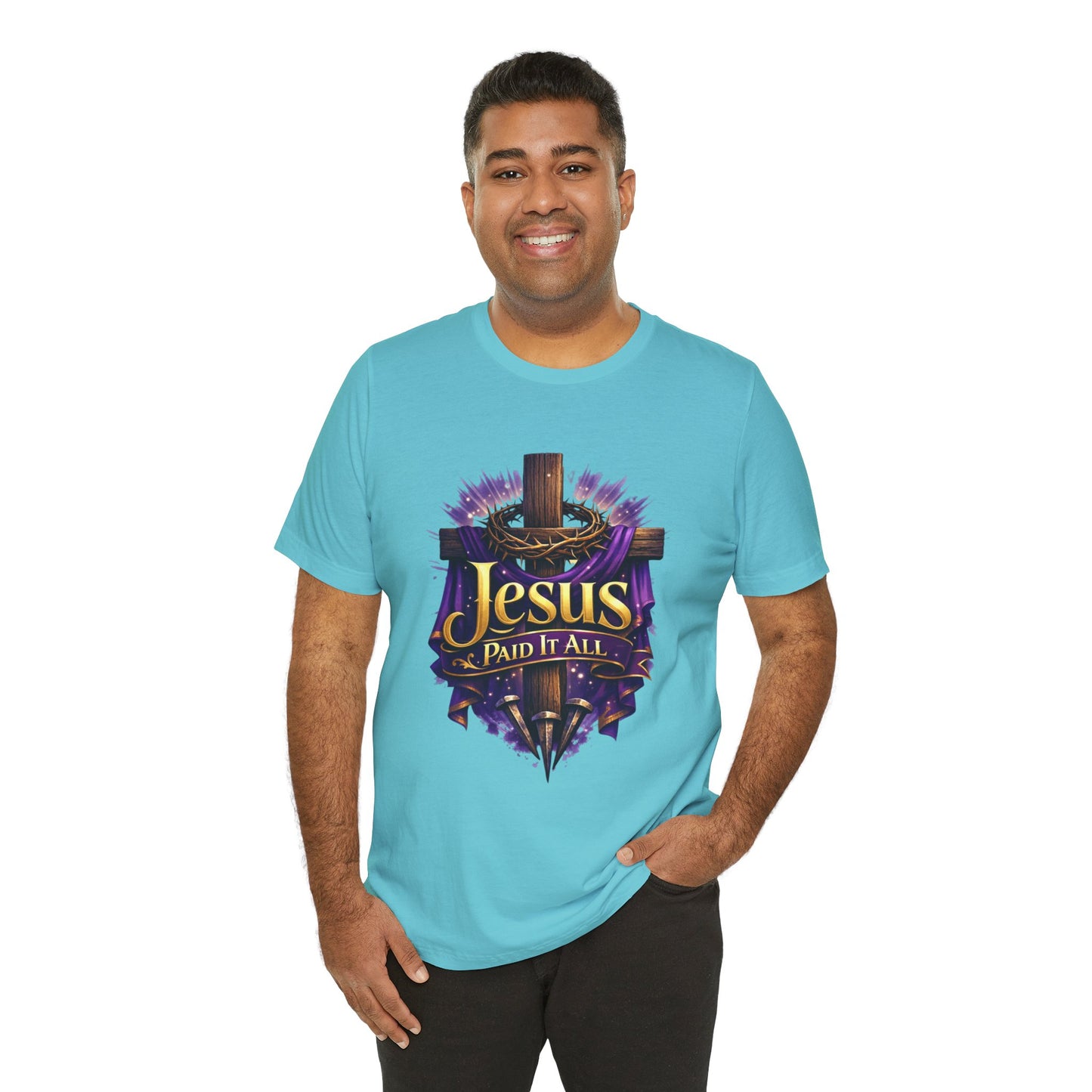 Jesus Paid It All Christian Cross Tee