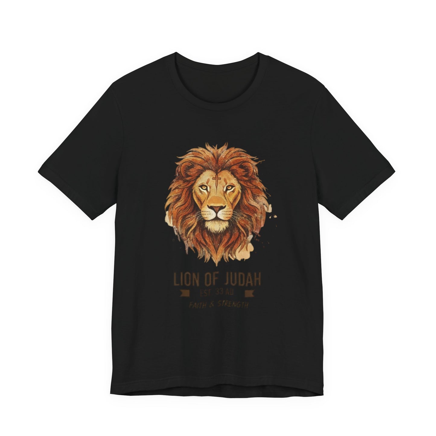 Lion of Judah T-Shirt — Faith & Strength Christian Tee
