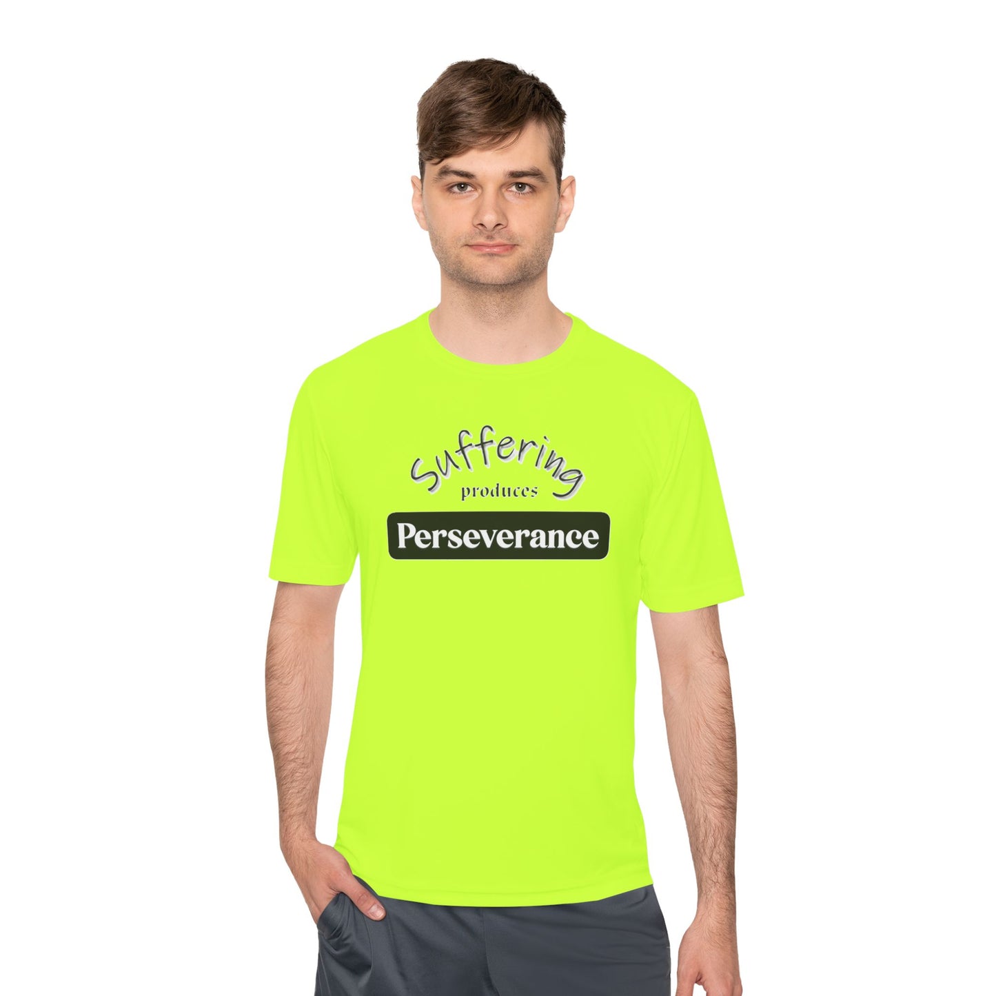 Unisex Moisture "Suffering Produces Perseverance" Wicking Tee