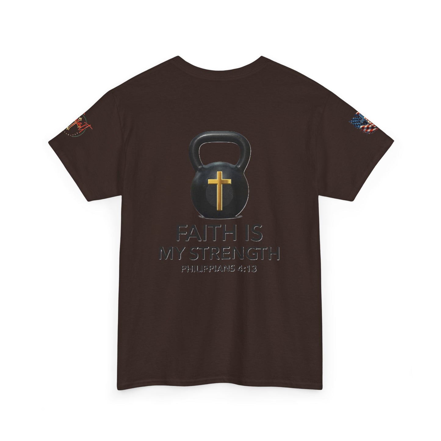 Christian Tee - Philippians 4:13 'Faith Is My Strength' (Copy)