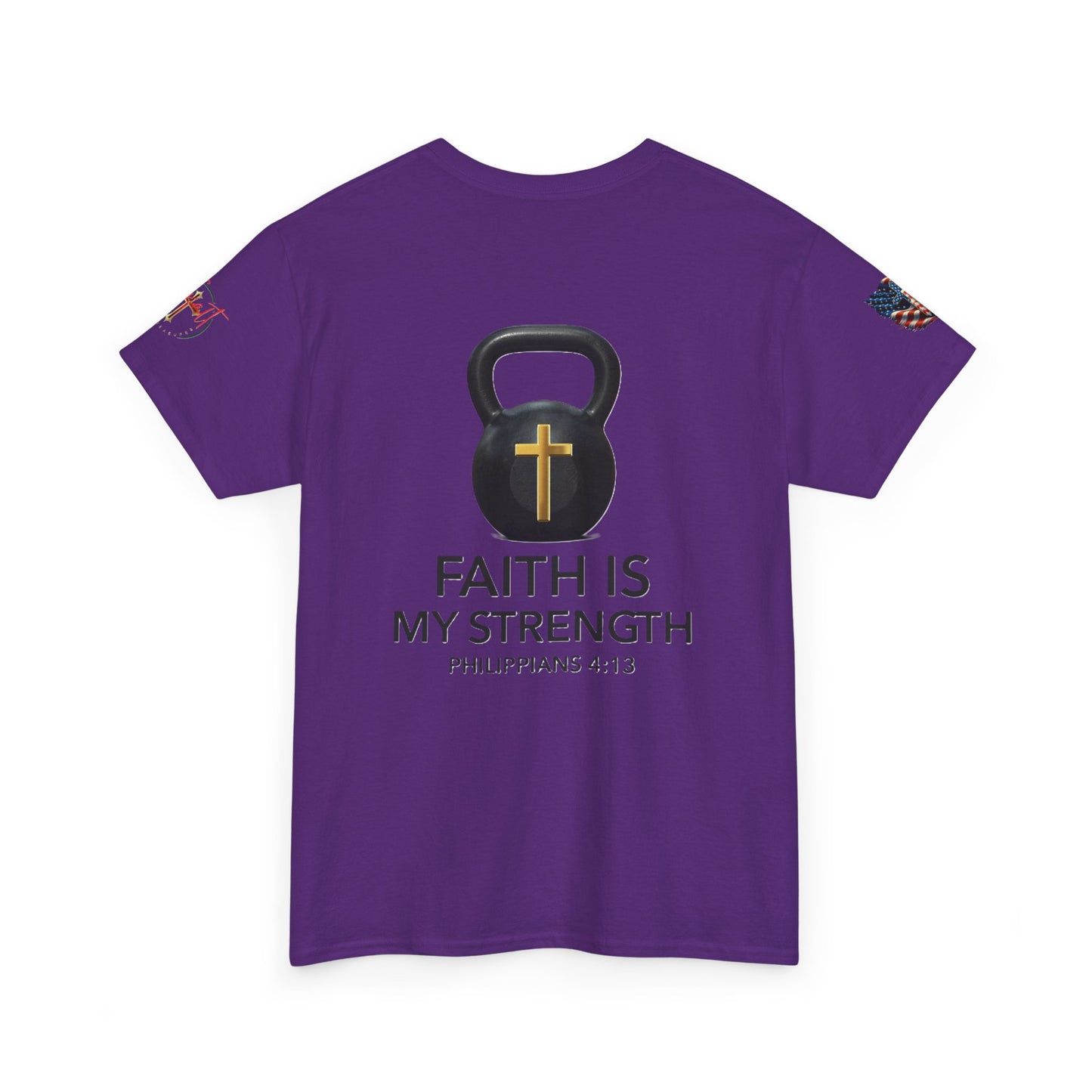 Christian Tee - Philippians 4:13 'Faith Is My Strength'