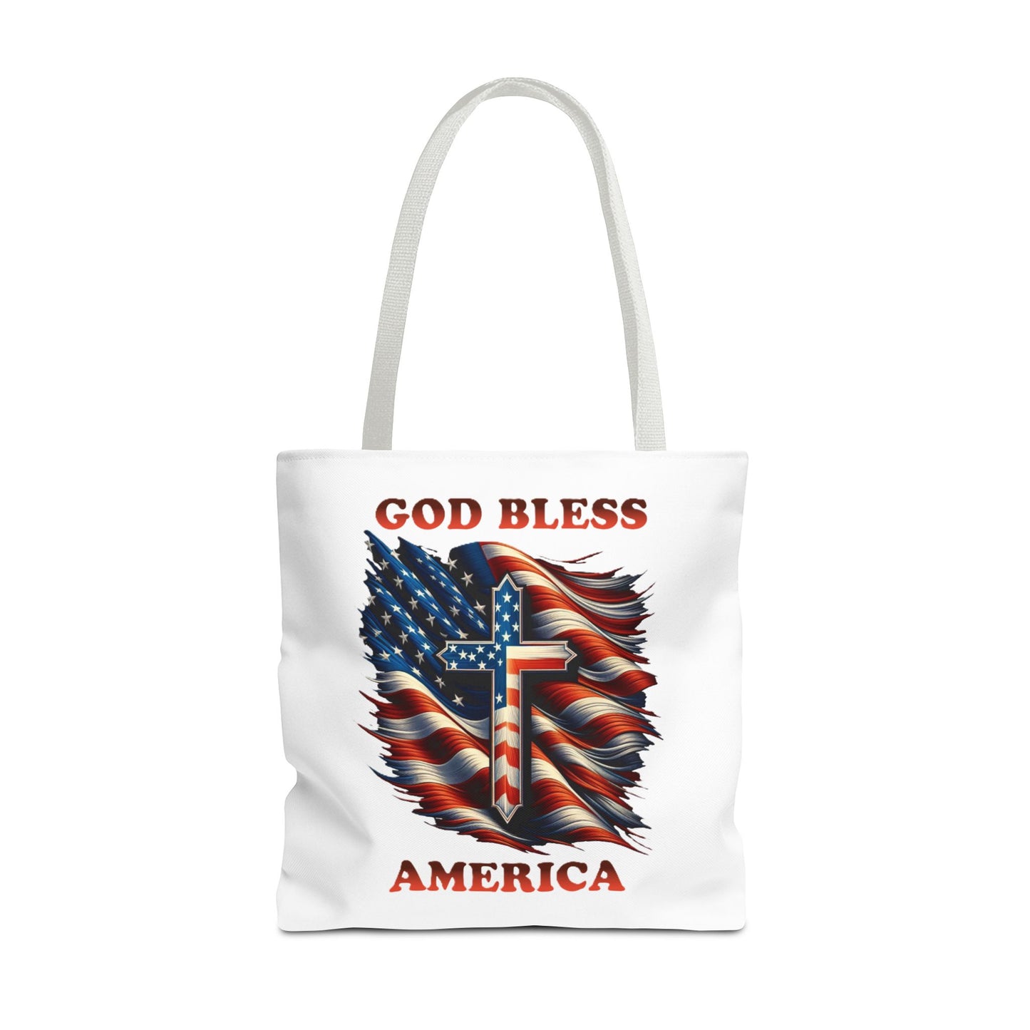 Tote Bag (AOP) "GOD BLESS AMERICA"