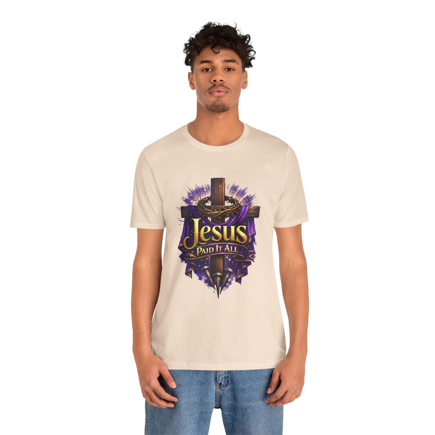 Jesus Paid It All Christian Cross Tee